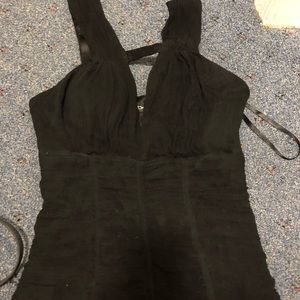 Ruched bebe tank top